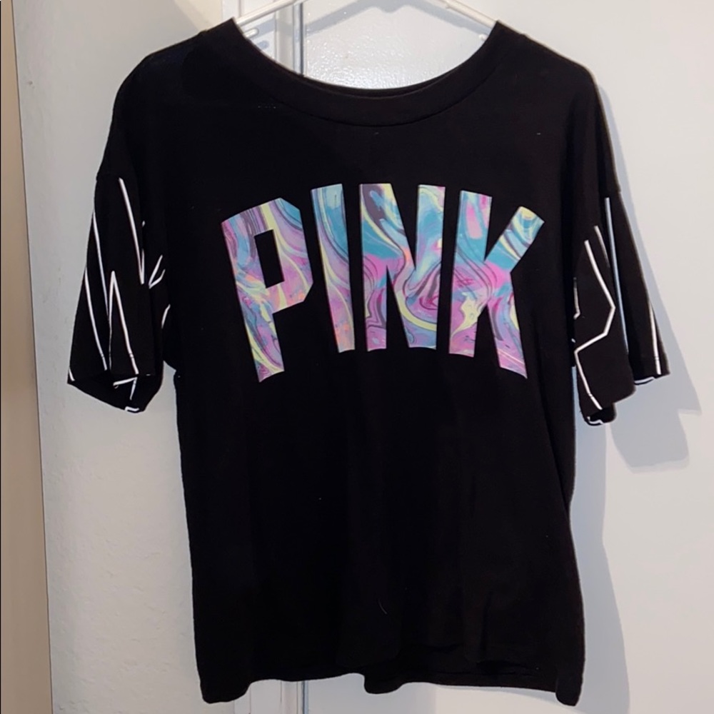 PINK marbled t shirt